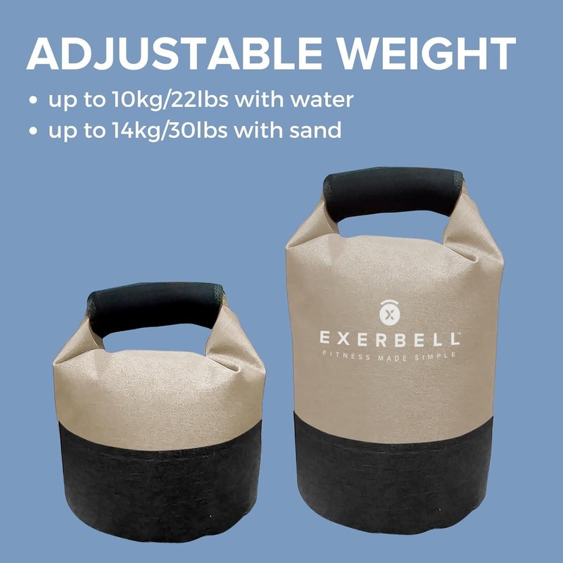 Exerbell Foldable & adjustable kettlebell 2-14 kg – water- and sandbag kettlebell – Versatile Sandbag Training & Weight Bag – Premium Strength Training Equipment - Image 4